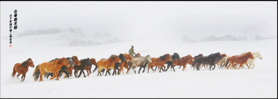 《风雪骏马图》施长城摄.jpg